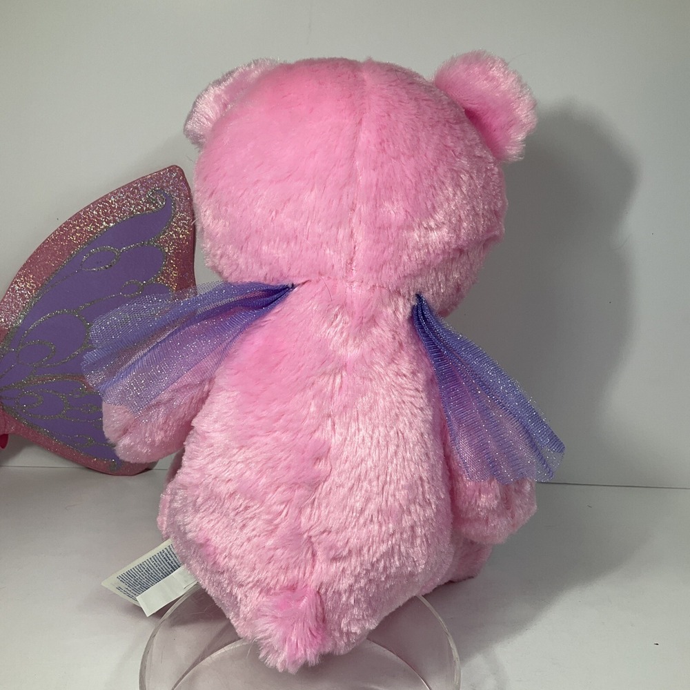 Build a Bear Pink Fairy Butterfly‎ Bear With Wings 15" Soft Stuffed Plush BAB - Picture 6 of 16